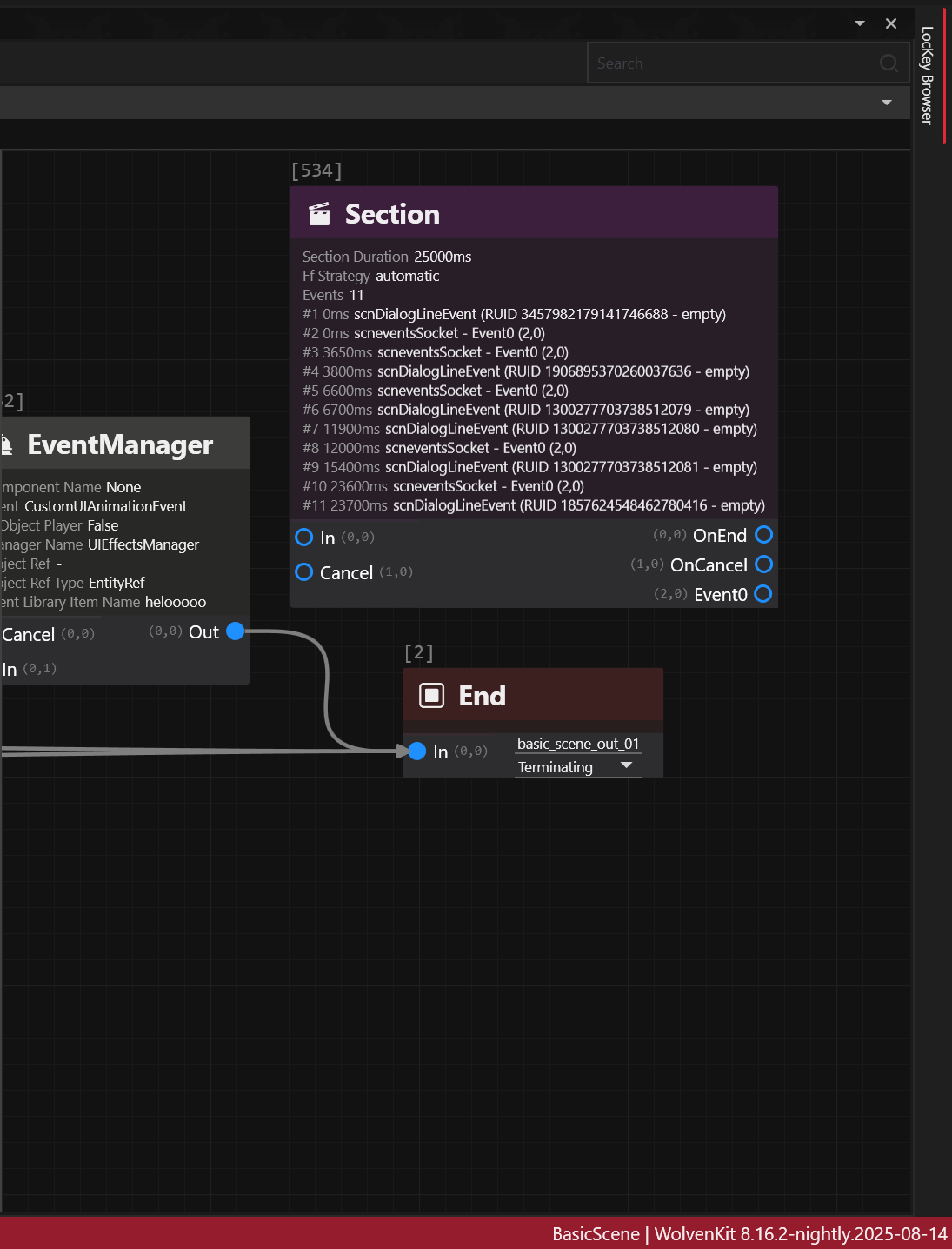 single node, multiple events